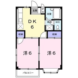 エルディムルーエＢの物件間取画像